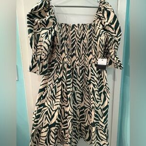 Eloquii Elements Zebra Print Dress